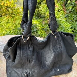 Sigrid Olsen Chic Black Leather Shoulder Bag